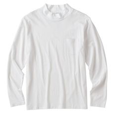 綿100%ハイネックTシャツ(長袖)