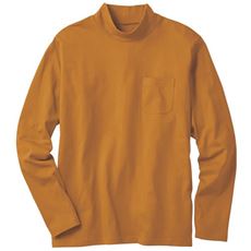 綿100%ハイネックTシャツ(長袖)