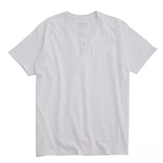 綿100%ヘンリーネックTシャツ(半袖)