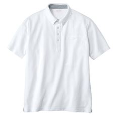 ドライ・ボタンダウンポロシャツ(半袖)/吸汗・速乾・抗菌防臭・UVカット機能付き