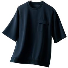 ジャカード素材胸ポケット付きTシャツ(セットアップ可)