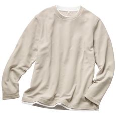 レイヤード風カットソー長袖