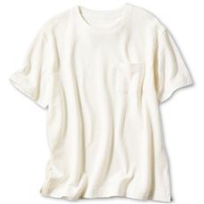リンクスジャカードクルーネックTシャツ(半袖)