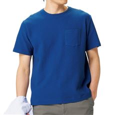 リンクスジャカードクルーネックTシャツ(半袖)
