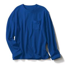 リンクスジャカードクルーネックTシャツ(長袖)
