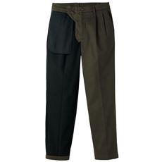 ストレッチ・裏フリースツータックパンツ