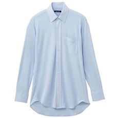 吸汗速乾 抗菌防臭 薄手のポロシャツ素材のYシャツ(長袖) クールビズにも対応 メンズビジネス