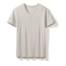 綿100%快適機能の半袖Vネックインナー(スマートドライ&reg;)
