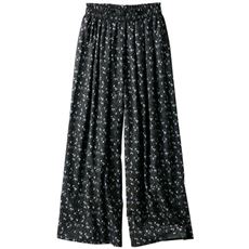 裏地フリースプリントパンツ