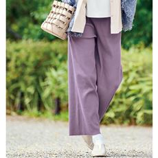 アンクル丈リブパンツ