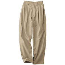 タック入りコットンカーブパンツ