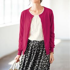 レディース ロングカーディガン 赤 レッド系 通販 セシール Cecile レディース ロングカーディガン 赤 レッド系 通販 セシール Cecile