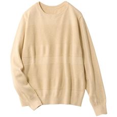 変形ボーダーニットプルオーバー