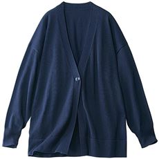 後ろ切替ニットカーディガン