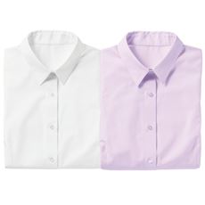 形態安定2枚組レギュラーカラーシャツ(半袖)(洗濯機OK・S～3L)