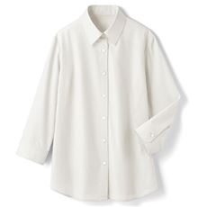形態安定レギュラーカラーシャツ(7分袖)(UVカット・抗菌防臭・洗濯機OK・部屋干しOK)