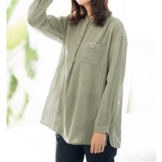 レディース シャツ 緑 グリーン系 通販 セシール Cecile