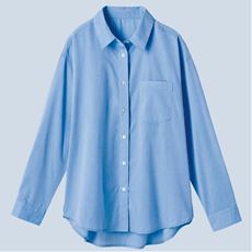 UVケア綿混レギュラーシャツ(UVカット・洗濯機OK・洗濯後シワになりにくい)