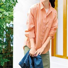 UVケア綿混レギュラーシャツ(UVカット・洗濯機OK・洗濯後シワになりにくい)