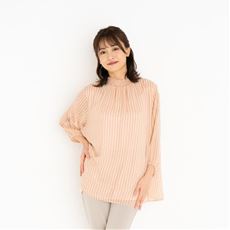 【ぽっちゃりさんサイズ】シャーリングプルオーバー