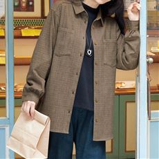 ぬくもり両面起毛シャツジャケット