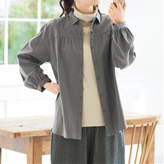 綿100% ふんわり刺しゅうブラウス