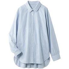 ラクロン後タックギャザーシャツ