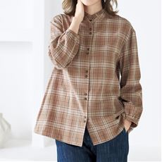 ふんわりダブルボタンブラウス