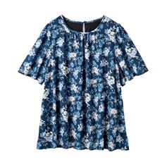 ひんやり裏地シフォンブラウス