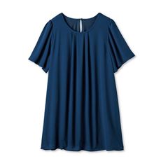 ひんやり裏地シフォンチュニックブラウス