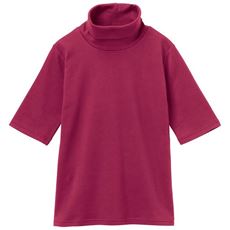 UVカットルーズネックTシャツ(5分袖)(綿100%・2丈展開・S～5L)