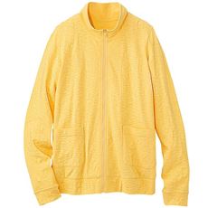 【ぽっちゃりさんサイズ】UVカットスラブジップアップジャケット(綿100%)