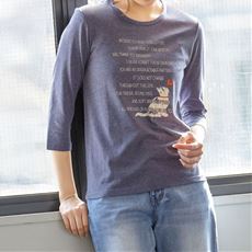 猫イラストが可愛いtシャツコーディネート セシール Cecile