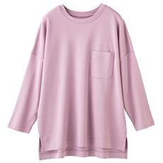 クルーネックTシャツ(7分袖)(綿100%・洗濯機OK)