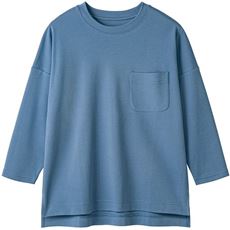クルーネックTシャツ(7分袖)(綿100%・洗濯機OK)