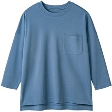 クルーネックTシャツ(7分袖)(綿100%・洗濯機OK)