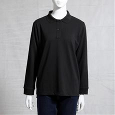 ポロシャツ(長袖)(UVカット・洗濯機OK・S～5L)