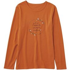 クルーネックプリントTシャツ