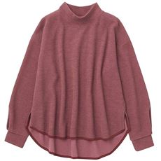 あったか裏起毛モックネックプルオーバー