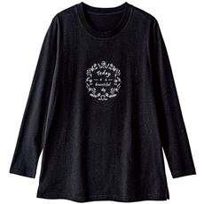 クルーネックプリントTシャツ