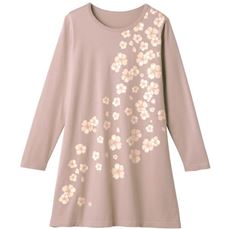 プリントロングフレアTシャツ