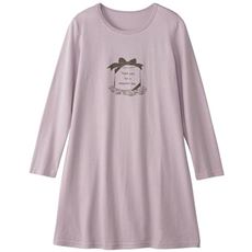 プリントロングフレアTシャツ(綿100%)