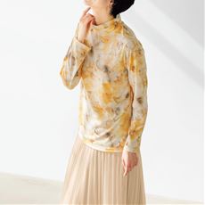 タートルネックプリントTシャツ(日本製)