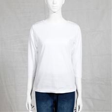 超長綿ボートネックTシャツ(7分袖)(日本製・綿100%・洗濯機OK)