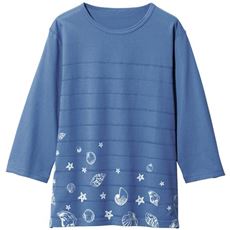 プリントTシャツ(7分袖)