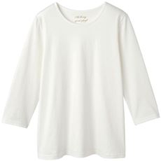 【ぽっちゃりさんサイズ】シンプルTシャツ(7分袖)