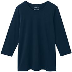 【ぽっちゃりさんサイズ】シンプルTシャツ(7分袖)