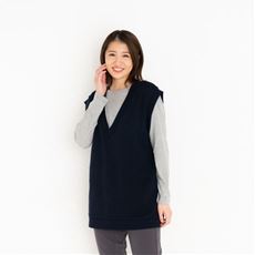 【ぽっちゃりさんサイズ】ふくれジャカードベスト