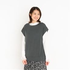 【ぽっちゃりさんサイズ】クルーネックベスト