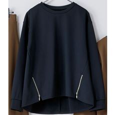 裏起毛裾ジッププルオーバー(セットアップ可・静電防止)